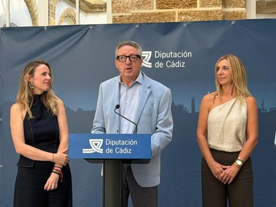 Cristóbal Martínez, delegado de la ONCE en Andalucía, Ceuta y Melilla, durante su discurso en la presentación Cristóbal Martínez, delegado de la ONCE en Andalucía, Ceuta y Melilla, durante su discurso en la presentación