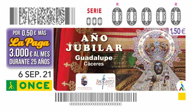 Cupón del 6 de septiembre dedicado al Año Jubilar de Guadalupe