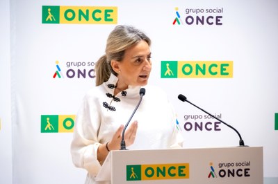 Intervención Milagros Tolón Intervención de Milagros Tolón durante la presentación del cupón