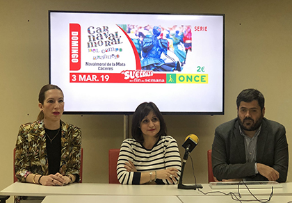 PRESENTACIÓN DEL CUPÓN DE LA ONCE DEDICADO AL CARNAVAL DE NAVALMORAL DE LA MATA