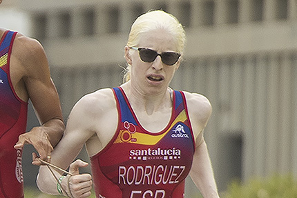 Susana Rodríguez durante una competición