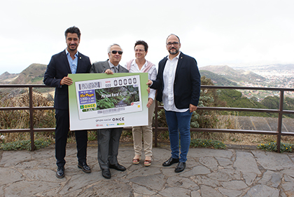 Presentación del cupón que la ONCE dedica al Parque Rural de Anaga