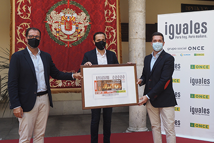 Presentación del cupón dedicado a la Fiesta de ‘El Vítor’, de Mayorga de Campos