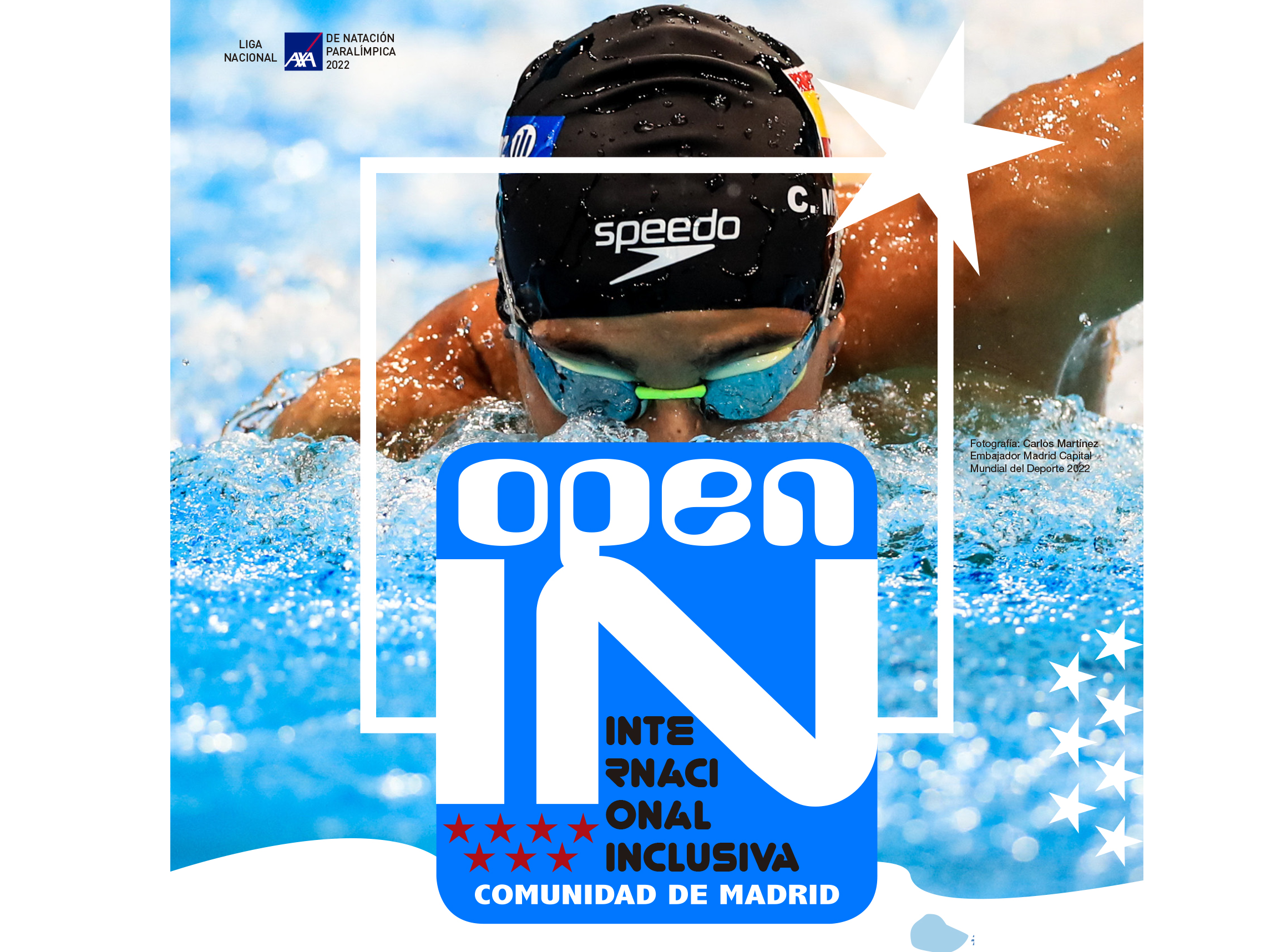 Cartel Open Internacional de Natación Inclusiva de la Comunidad de Madrid