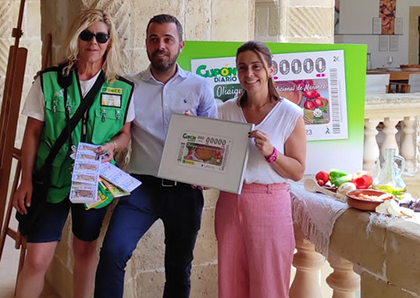 Presentación del cupón de la ONCE dedicado a la Oliaigua