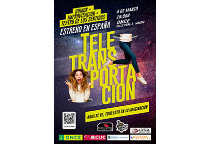 Cartel del estreno del espectáculo de Teletransportación