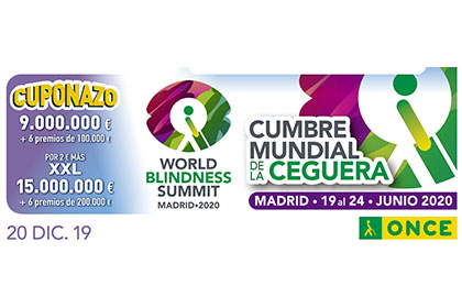 Cupón del 20 de diciembre dedicado al Worl Blindness Summit