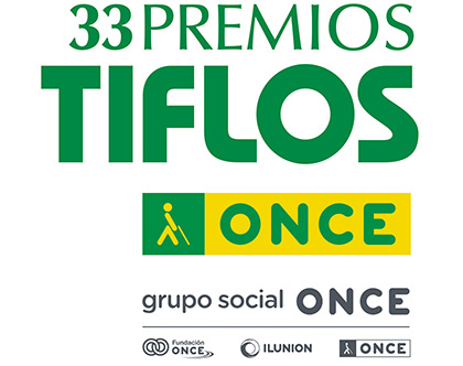 Logotipo de la 33 edición de los Premios Tiflos de la ONCE