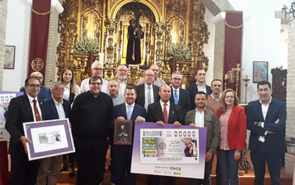 presentación del cupón dedicado al al 350 aniversario de Jesús Nazareno de Las Cabezas de San Juan