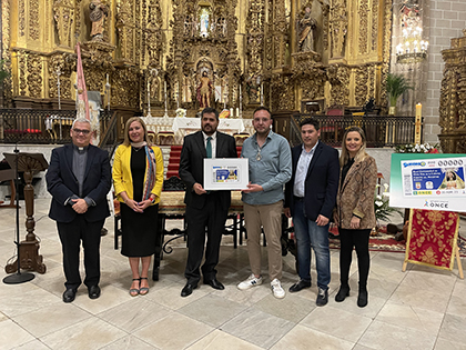 Presentación del cupón de la ONCE dedicado a la Real Hermandad de Nuestra Señora de la Cabeza, de Fuente del Maestre