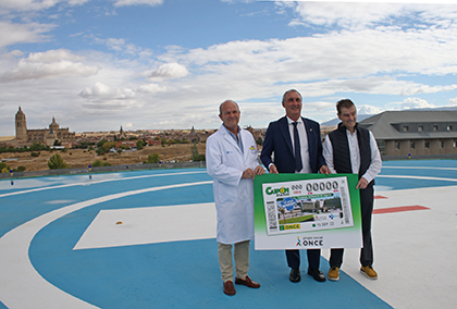 Presentación del cupón de la ONCE dedicado al Hospital General de Segovia