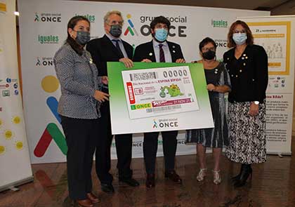 Presentación del cupón de la ONCE dedicado al Día Nacional de la Espina Bífida