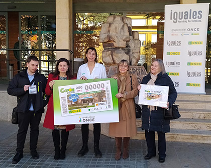 Presentación del cupòn de la ONCE dedicado al Hospital Obispo Polanco de Teruel