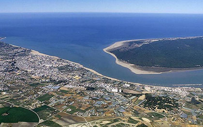 Foto aérea de Sanlúcar de Barrameda