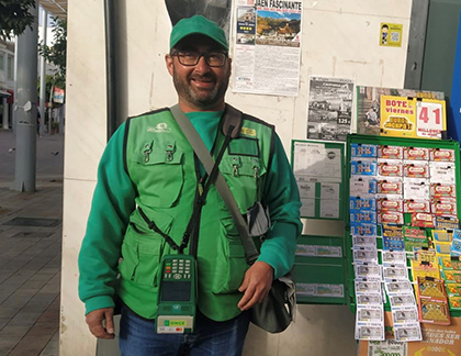 Rafael Pérez, vendedor que ha dado un Sueldazo en Chipiona