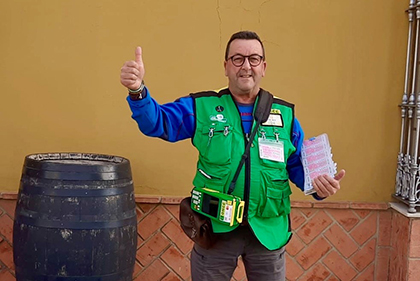 Juan José Gómez, vendedor ONCE que ha dado el Sueldazo