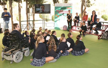 Un momento de la presentación del 35 Concurso Escolar del Grupo Social ONCE