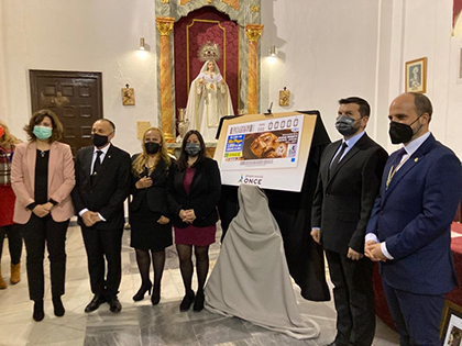 Presentación del cupón dedicado al Cristo de la Buena Muerte de Ayamonte