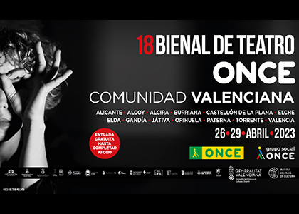 Cartel de la 18 Bienal de Teatro ONCE