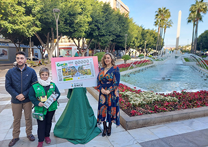 Presentación del cupón de la ONCE dedicado a la Rambla de Almería