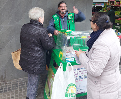 Juan José Macías, vendedor de la ONCE en Palma