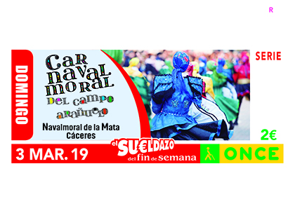 Cupón dedicado al Carnaval de Navalmoral de la Mata (Cáceres)