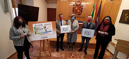 Presentación del cupón dedicado a la Carrera ‘Noche de San Antón’ de Jaén