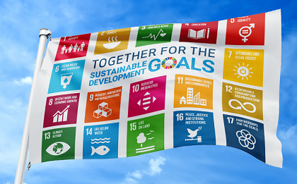 Bandera de los Objetivos de Desarrollo Sostenible