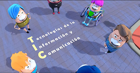 Captura de panatlla del capítulo dedicado al 37 concurso escolar del Grupo Social ONCE