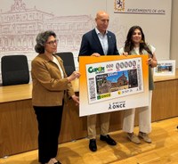Presentación del cupón dedicado a la Plaza de El Grano, de León