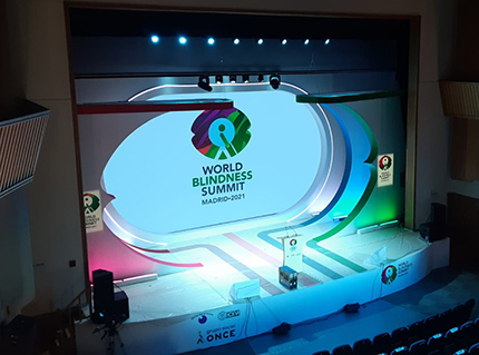 Imagen del escenario de la WBS Madrid 2021