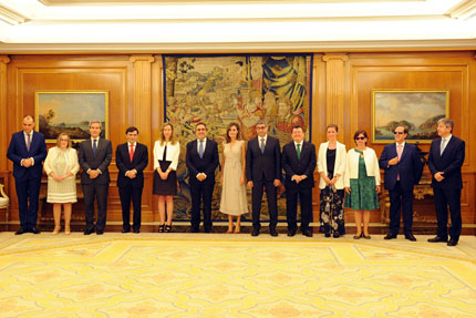 Audiencia Doña Letizia al Consejo General de la ONCE por el 80 aniversario de la Organización