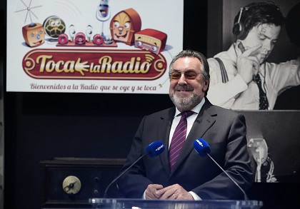 Miguel Carballeda en la inauguración de la exposición