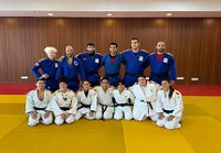 Foto del Equipo Paralímpico Español de Judo participante en el Mundial de Tbilisi (Georgia)