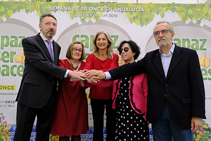 Cristóbal Martínez, Imelda Fernández, Patricia del Pozo, Isabel Viruet y Juan Manuel Flores