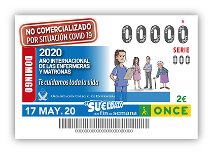 Cupón de la ONCE dedicado a 2020 Año Internacional de Enfermeras y Matronas