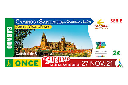 Cupón dedicado a la Vía de la Plata Camino de Santiago por Salamanca