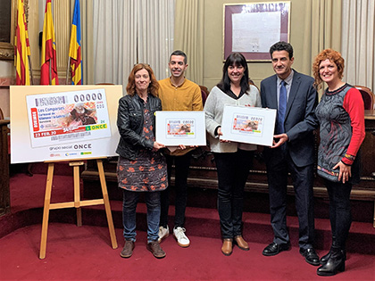 Presentación del cupón dedicado a las Comparsas de Vilanova i La Geltrú