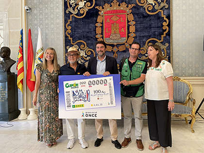 Presentación del cupón dedicado a los 100 años del Mercado Central de Alicante