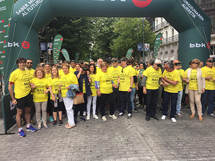 SALIDA DE LA CARRERA DE CASCABELES DE LA ONCE EN BILBAO