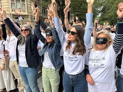 Momento de la Carrera de Cascabeles de Bilbao 2024
