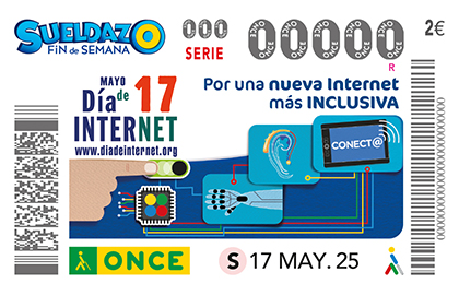 Cupón de la ONCE dedicado al Día de Internet
