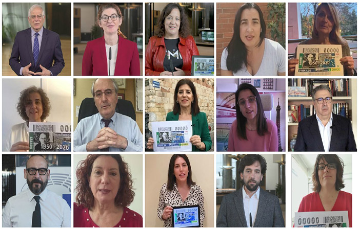 Collage de europarlamentarios españoles