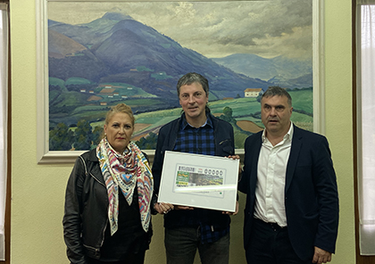 Presentación del cupón de la ONCE dedicado al Valle de Baztan