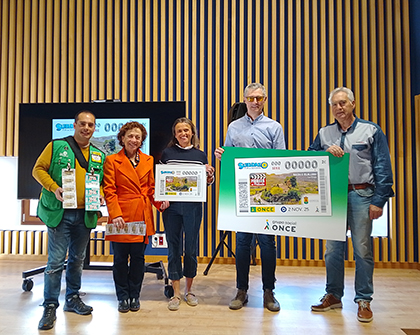 Presentación del cupón dedicado a Nalda e Islallana, en la serie Pueblos de película