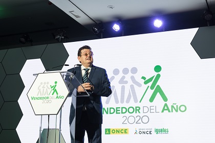 Ángel Sánchez, durante su intervención de bienvenida