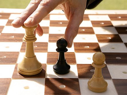 Tablero de ajedrez adaptado a personas ciegas