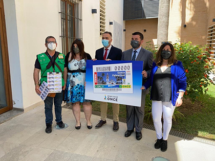 Presentación del cupón dedicado al gentilicio de La Palma del Condado