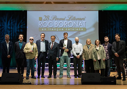 Los ganadores del Roc boronat posa