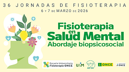 Cartel de las 36 Jornadas de la Escuela Universitaria de Fisioterapia de la ONCE